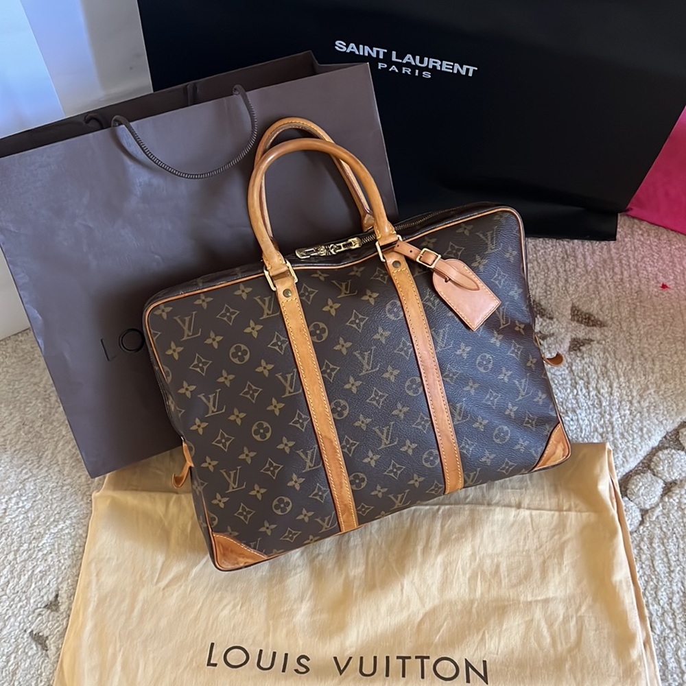Authentic Louis Vuitton briefcase unisex monogram